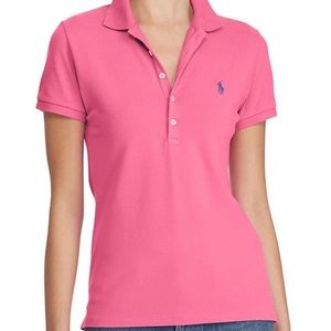 Ralph Lauren Interlock Classic Fit Pink Polo Shirt